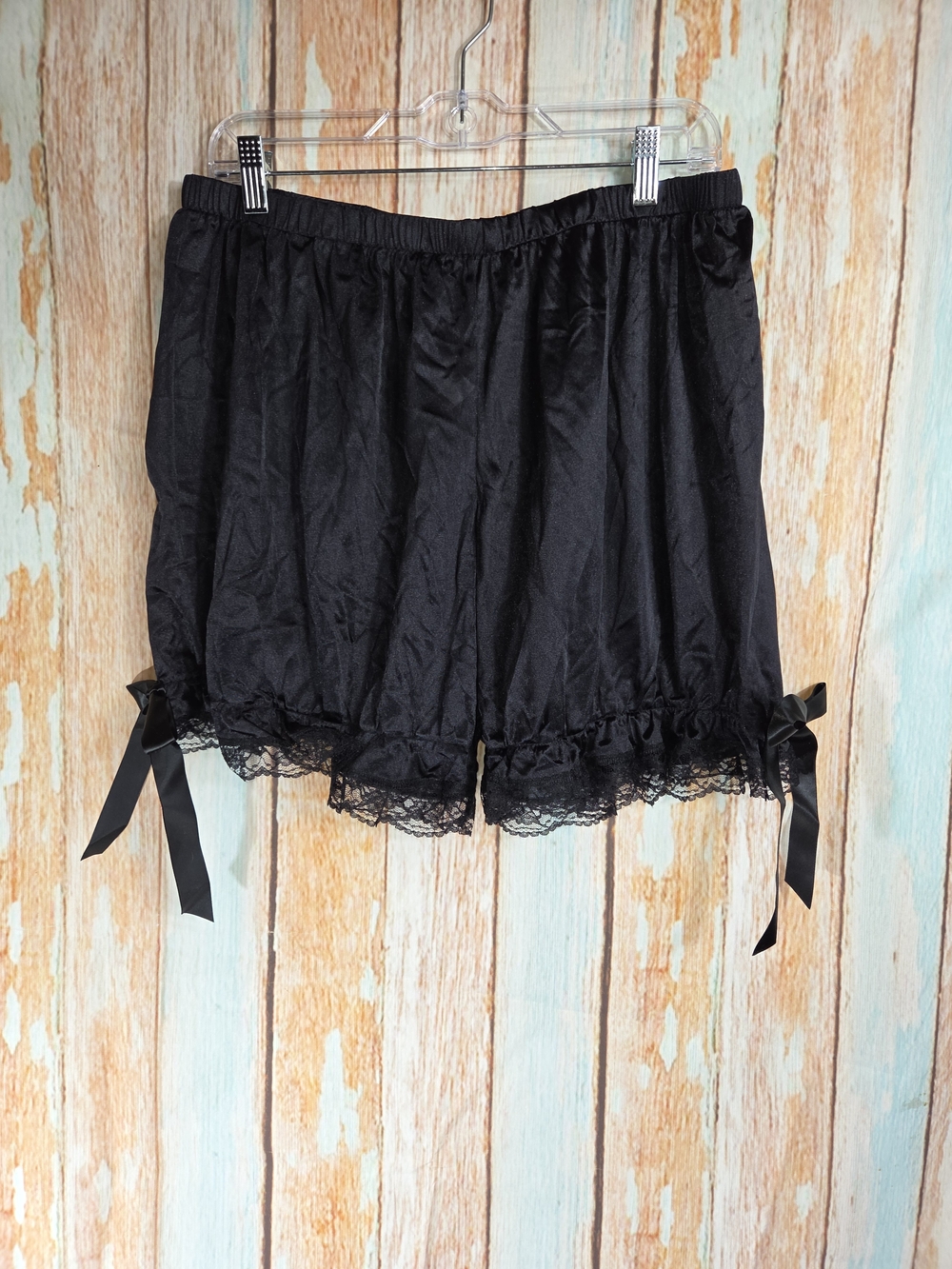 Hips And Curves Black Lace-Trim Shorts/bloomers. Plus Size. 4x